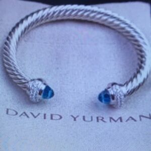 DavidYurman Silver Bracelet with Blue Accents
